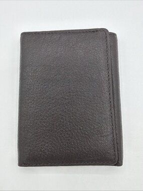 Wilson’s Bi-fold Leather Wallet, Dark Brown